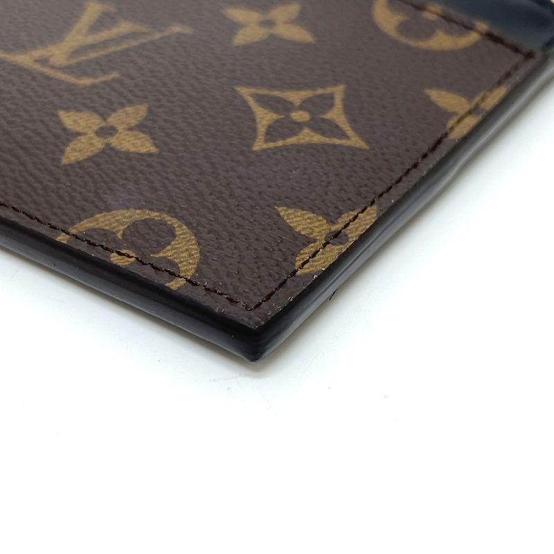Louis Vuitton Long Wallet Slim Purse M80348 Monogram Macassar Canvas Brown