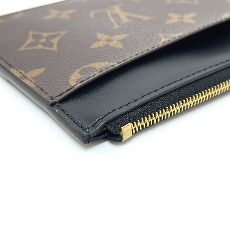 Louis Vuitton Long Wallet Slim Purse M80348 Monogram Macassar Canvas Brown