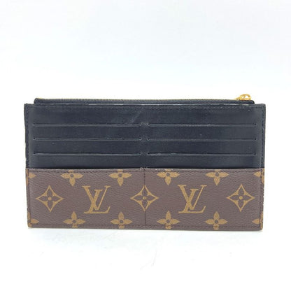 Louis Vuitton Long Wallet Slim Purse M80348 Monogram Macassar Canvas Brown