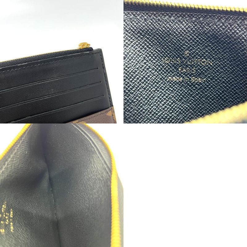 Louis Vuitton Long Wallet Slim Purse M80348 Monogram Macassar Canvas Brown