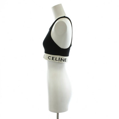 Celine Tank Top Logo Black White An57