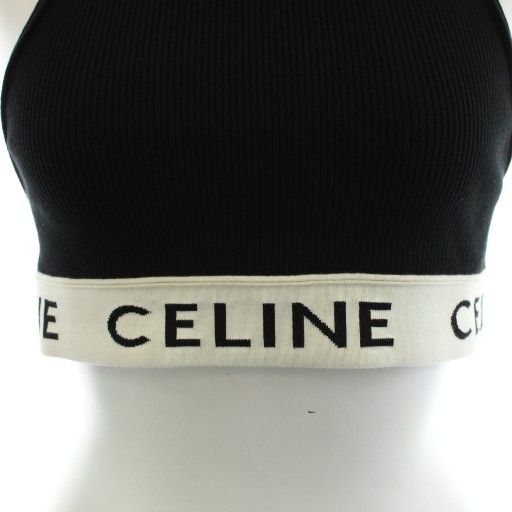 Celine Tank Top Logo Black White An57