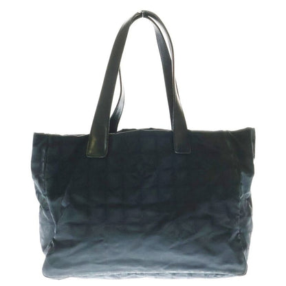 Chanel New Travel Line Coco Mark Handbag Mini Tote Bag Black Nylon