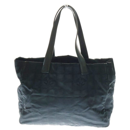 Chanel New Travel Line Coco Mark Handbag Mini Tote Bag Black Nylon