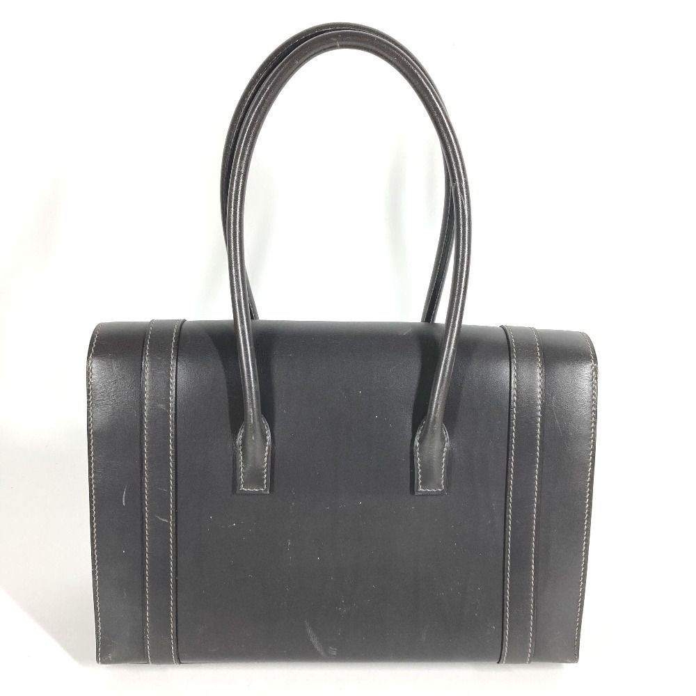 Hermes Handbag Drag 27 Drag 27 Leather Gray