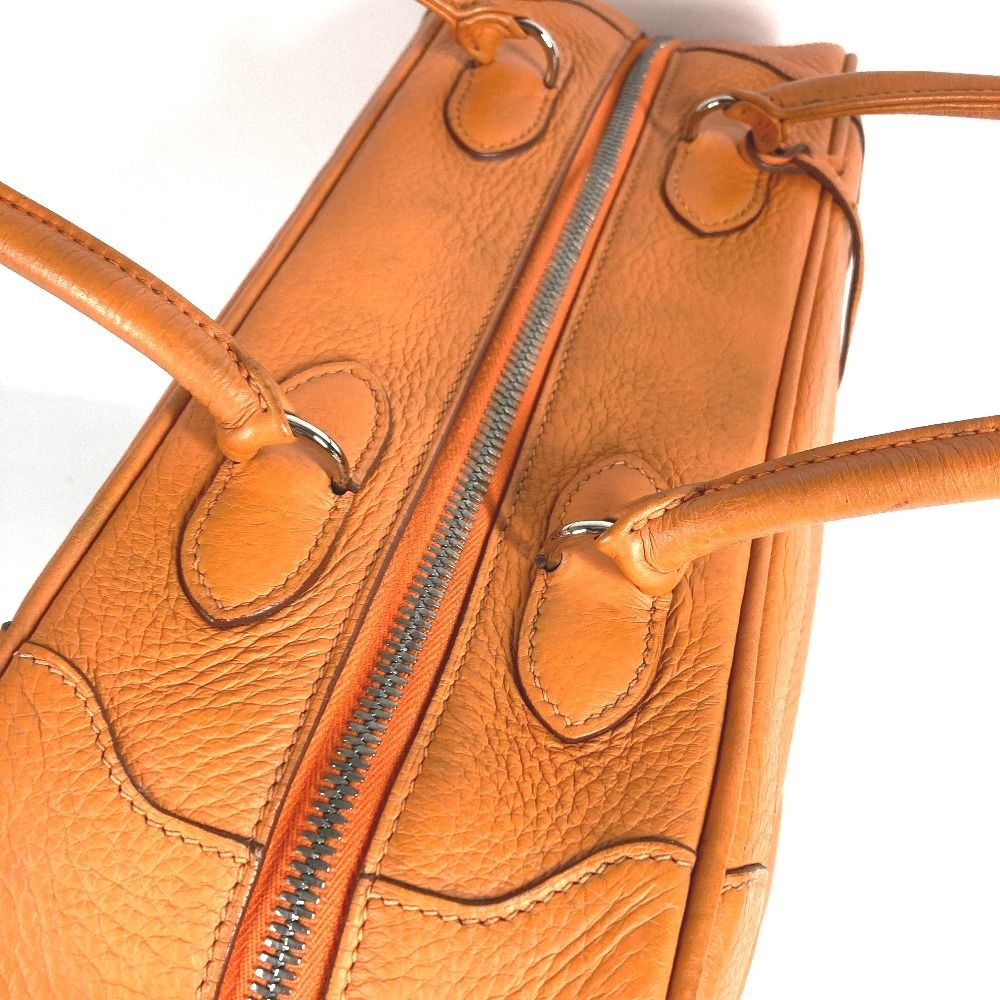 Hermes Handbag Omnibus Mm Omnibus Mm Leather Orange