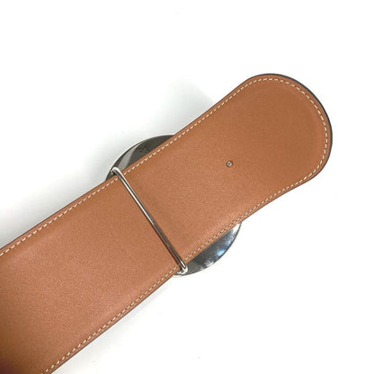 Hermes Belt Thick Belt Leather Black