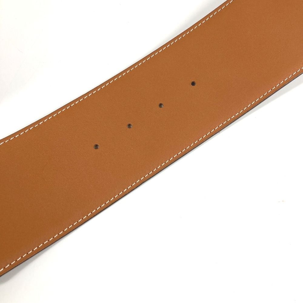 Hermes Belt Thick Belt Leather Black