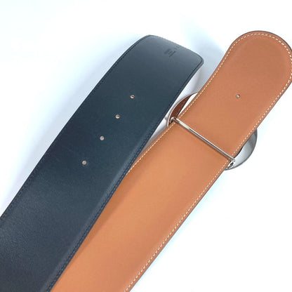 Hermes Belt Thick Belt Leather Black