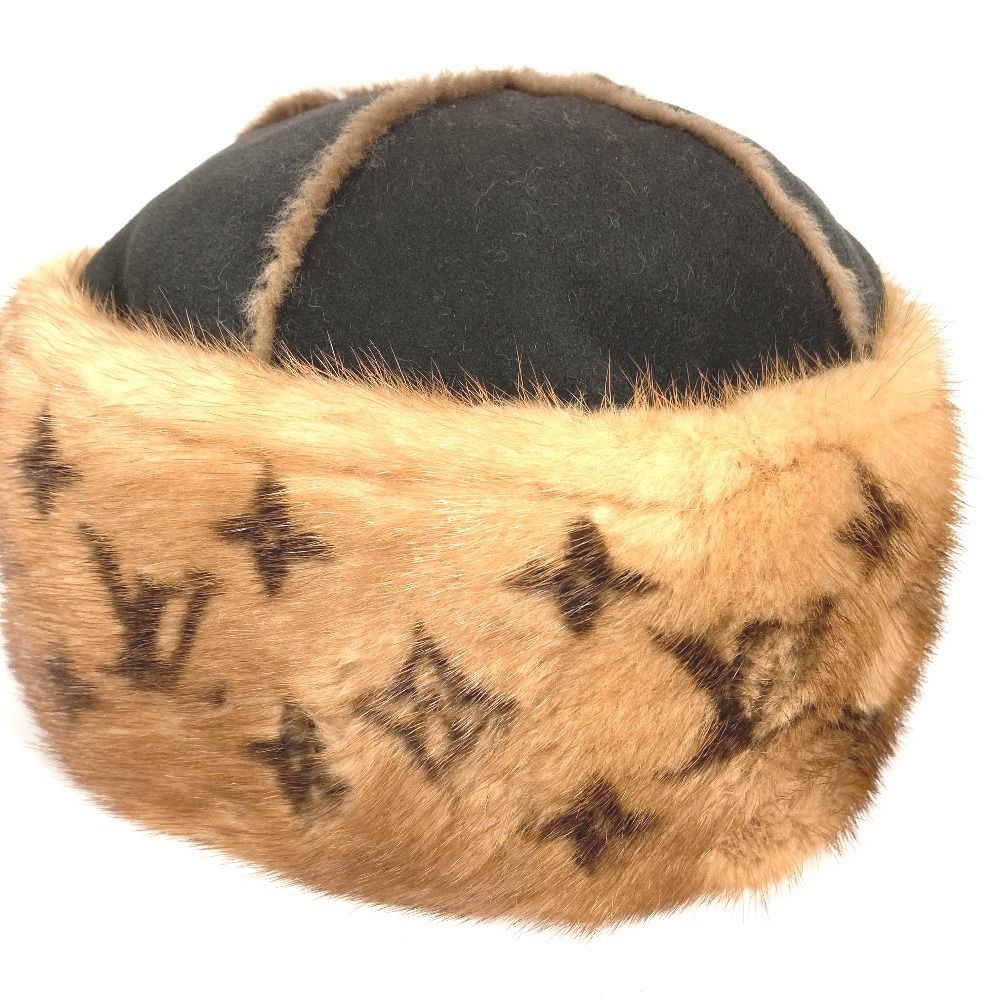 Louis Vuitton Louis Vuitton Hat Cossack Hat Fur Mink Brown