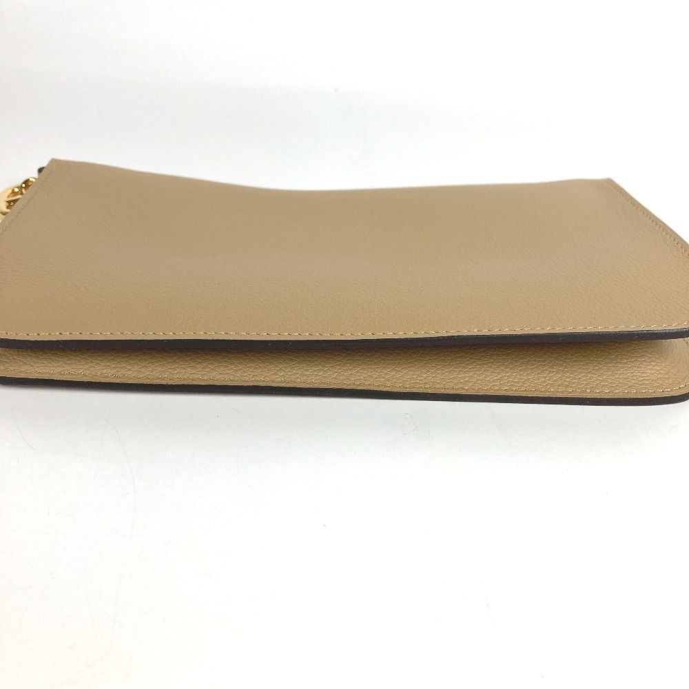 Hermes Shoulder Bag Pouch 《Zip Angor》 to Go Chaine D'Ancre Evercolor Beige