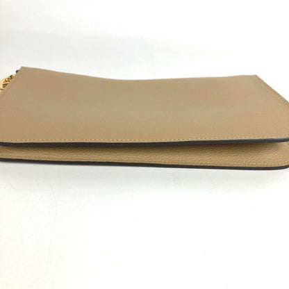 Hermes Shoulder Bag Pouch 《Zip Angor》 to Go Chaine D'Ancre Evercolor Beige