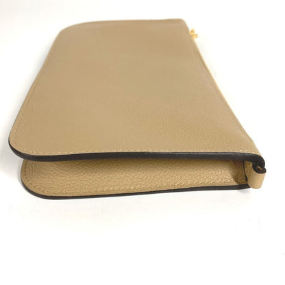 Hermes Shoulder Bag Pouch 《Zip Angor》 to Go Chaine D'Ancre Evercolor Beige