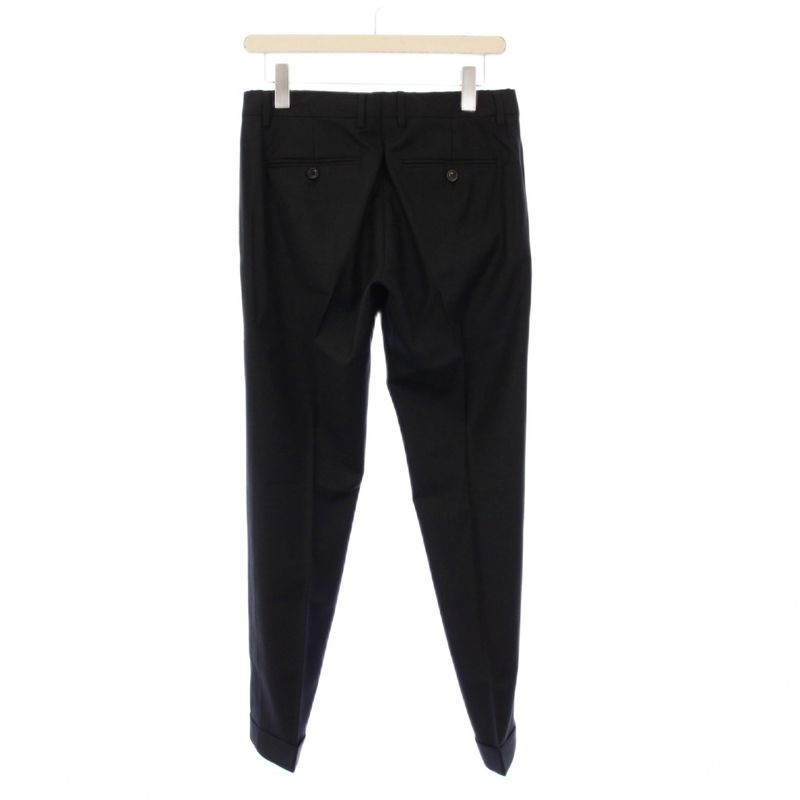 Gucci Single Suit Tailored Jacket Pants Slacks 7-44r Black 406135 KH