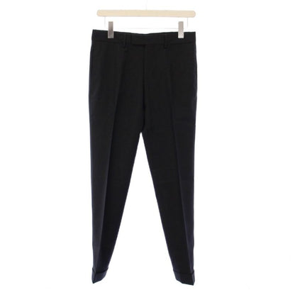Gucci Single Suit Tailored Jacket Pants Slacks 7-44r Black 406135 KH