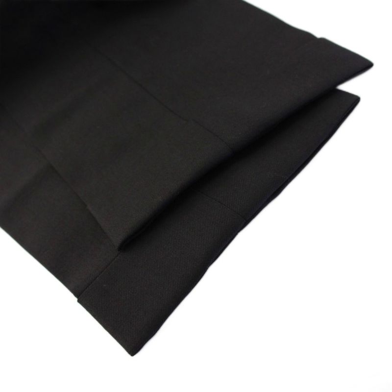 Gucci Single Suit Tailored Jacket Pants Slacks 7-44r Black 406135 KH