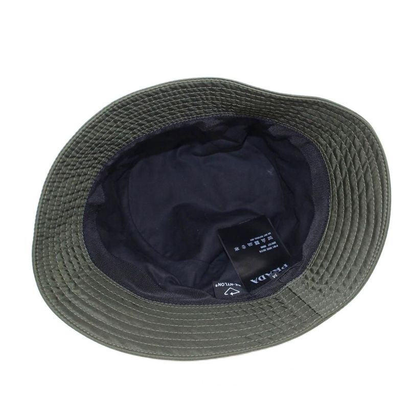Prada Re-Nylon Triangle Logo Bucket Hat Bucket Hat Logo One Point Nylon M Khaki