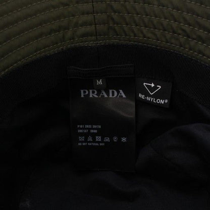 Prada Re-Nylon Triangle Logo Bucket Hat Bucket Hat Logo One Point Nylon M Khaki