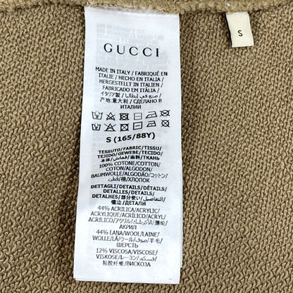 Gucci Hoodie Men'S Brand Sherry Cotton Sweatshirt Brown Multicolor 644656 S