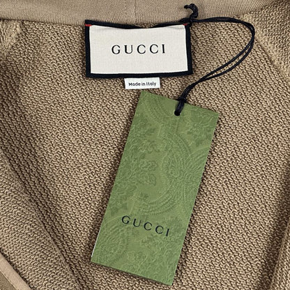 Gucci Hoodie Men'S Brand Sherry Cotton Sweatshirt Brown Multicolor 644656 S