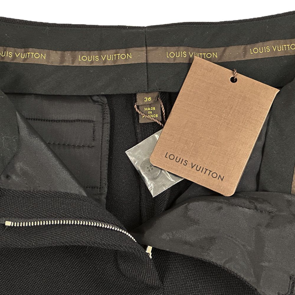 Louis Vuitton Pants Women'S Brand Pants Wool Black 36 Ankle Pants Smart Skinny