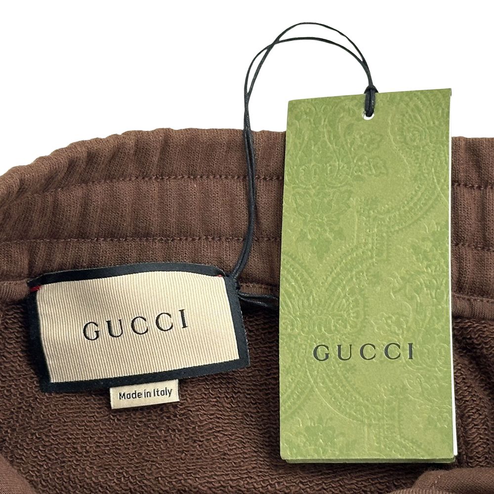 Gucci Set Men'S Brand Gg Canvas Cotton Jersey Set Brown Beige Xs S