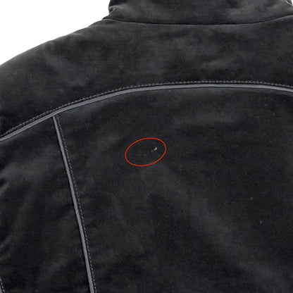 Gucci Jacket Ladies Brand Cotton Suede Blouson Black 165257 S 40 []