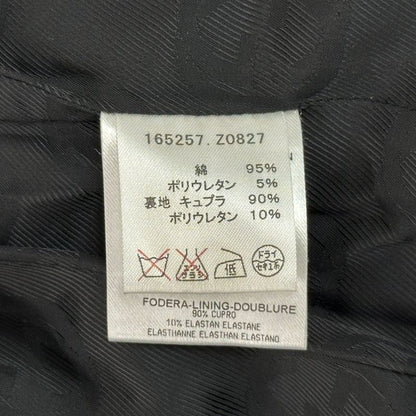 Gucci Jacket Ladies Brand Cotton Suede Blouson Black 165257 S 40 []