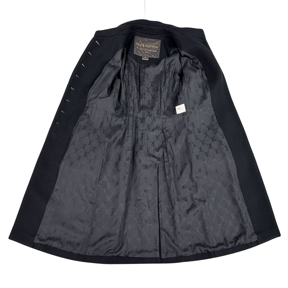 Louis Vuitton Outerwear Women'S Brand Cashmere Long Coat Black 38 Long Coat