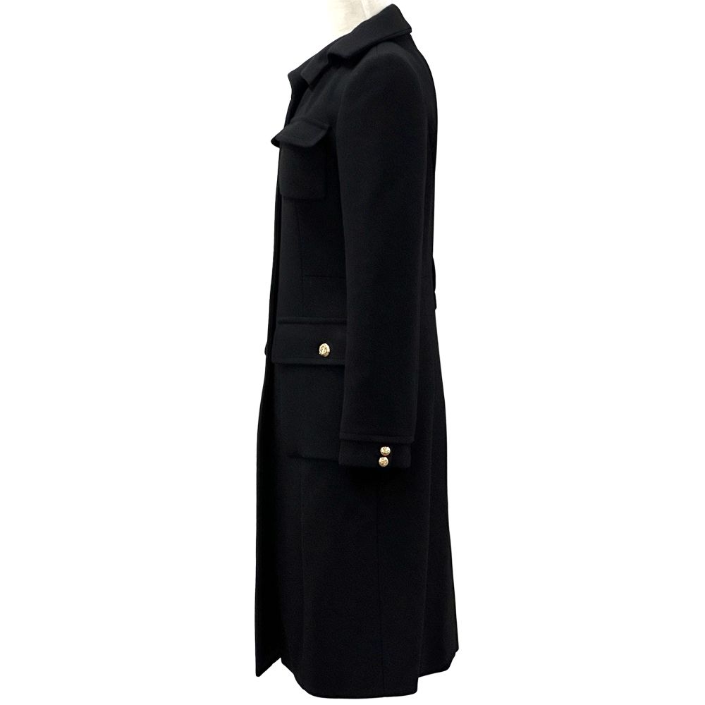 Louis Vuitton Outerwear Women'S Brand Cashmere Long Coat Black 38 Long Coat