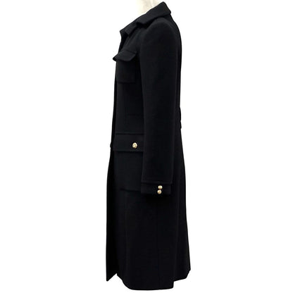 Louis Vuitton Outerwear Women'S Brand Cashmere Long Coat Black 38 Long Coat