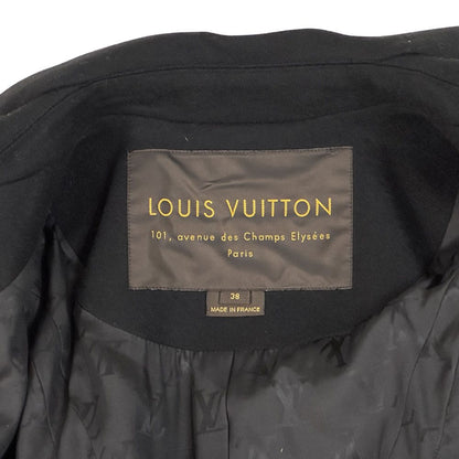 Louis Vuitton Outerwear Women'S Brand Cashmere Long Coat Black 38 Long Coat