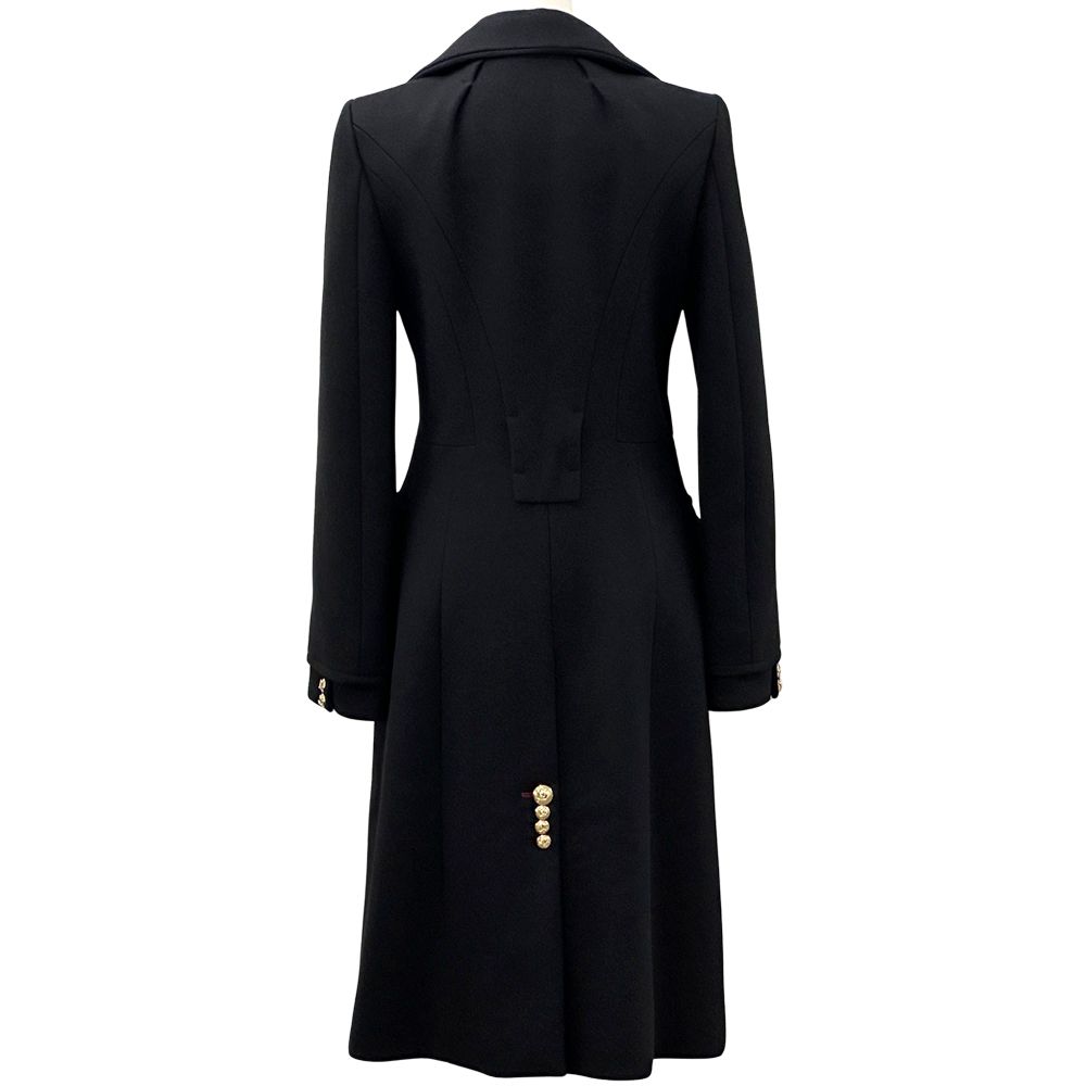 Louis Vuitton Outerwear Women'S Brand Cashmere Long Coat Black 38 Long Coat