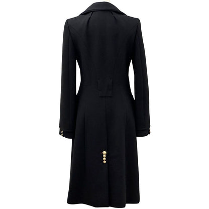 Louis Vuitton Outerwear Women'S Brand Cashmere Long Coat Black 38 Long Coat