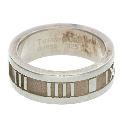 Tiffany Atlas Silver Ring Men's No 7