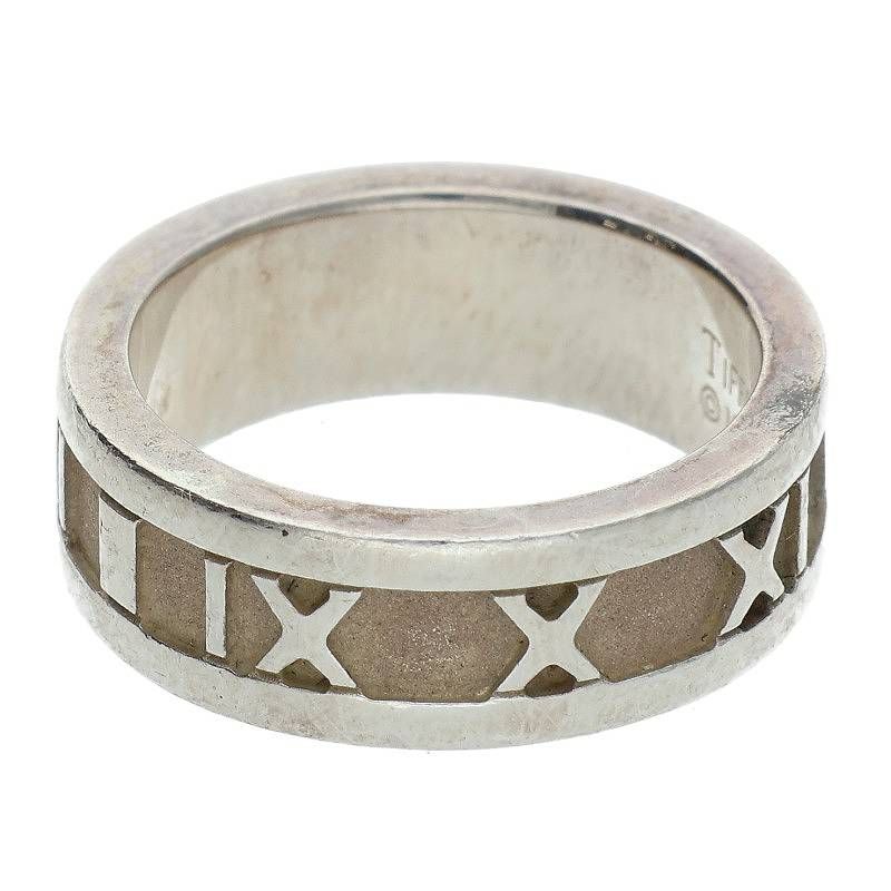 Tiffany Atlas Silver Ring Men's No 7