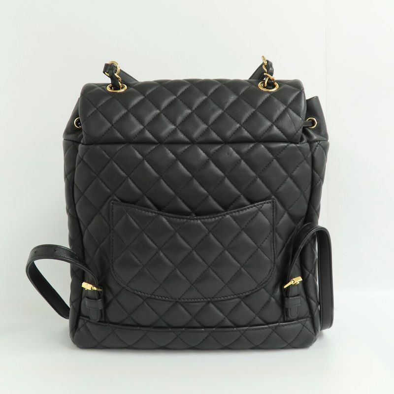 Chanel Urban Spirit Chain Backpack A91122 Matelasse Backpack Black