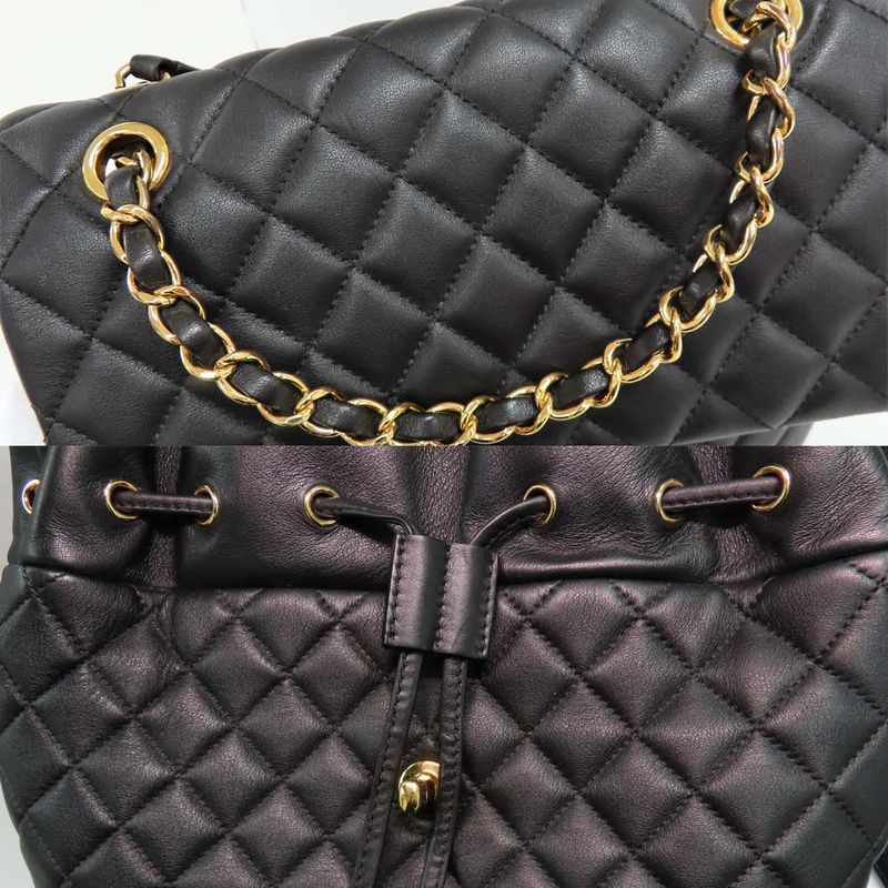 Chanel Urban Spirit Chain Backpack A91122 Matelasse Backpack Black