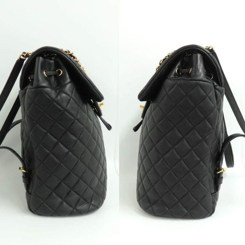 Chanel Urban Spirit Chain Backpack A91122 Matelasse Backpack Black