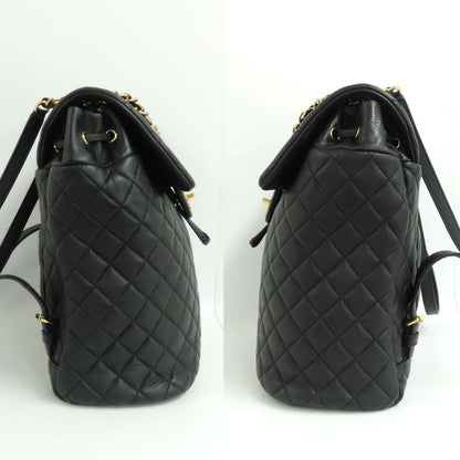 Chanel Urban Spirit Chain Backpack A91122 Matelasse Backpack Black