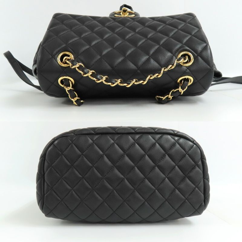 Chanel Urban Spirit Chain Backpack A91122 Matelasse Backpack Black
