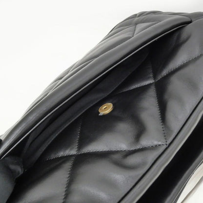 Chanel Shopping Bag As5740 Black Gold Hardware Shiny Lambskin Shoulder