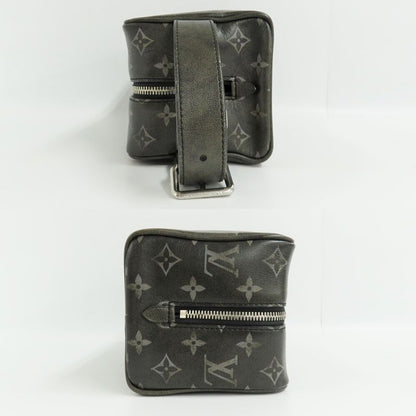 Louis Vuitton Rocca-dop Kit M11670 Brushed-monogram Black Silver-hardwa