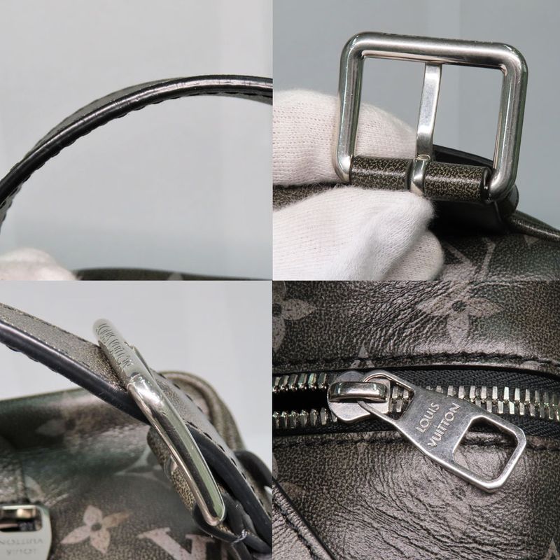 Louis Vuitton Rocca-dop Kit M11670 Brushed-monogram Black Silver-hardwa