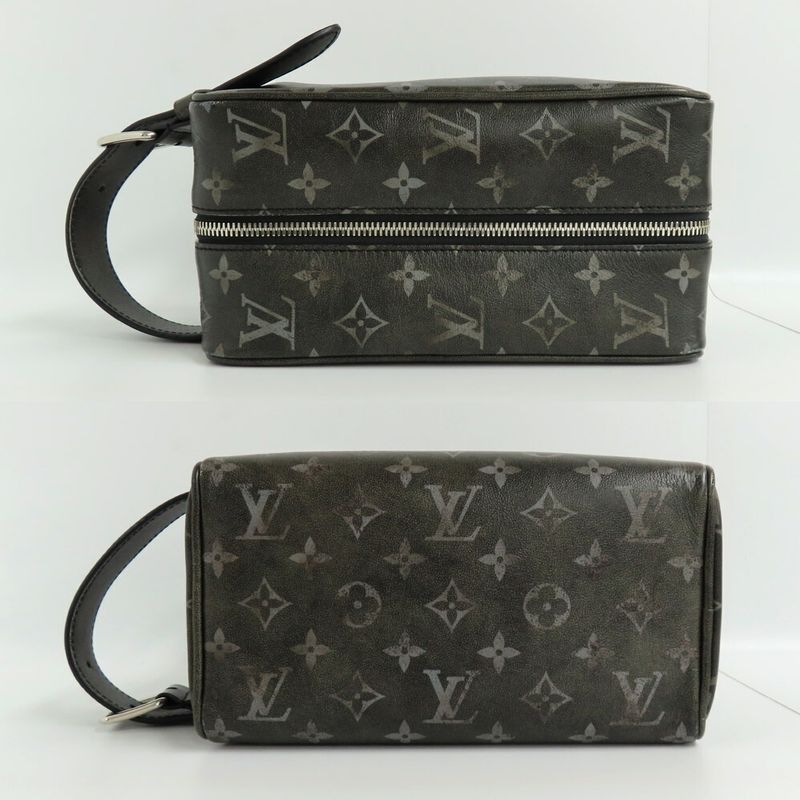 Louis Vuitton Rocca-dop Kit M11670 Brushed-monogram Black Silver-hardwa