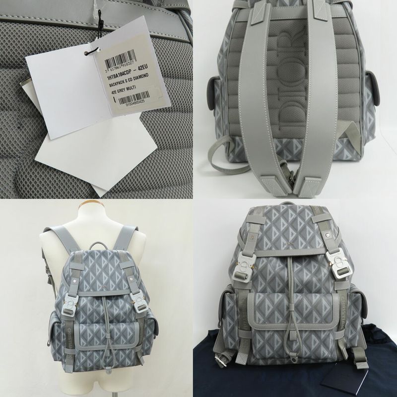 Dior Hit The Road Backpack Medium 1htba184cdp CD Diamond Gray Backpack