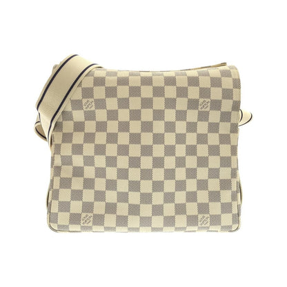 Louis Vuitton Damier Azur Naviglio Shoulder Bag Gold