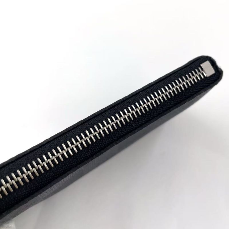 Louis Vuitton Pochette Cles Damier Graphite Damier Graphite Leather × PVC Black