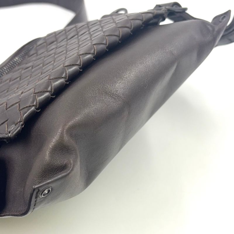Bottega Veneta Intrecciato Leather Brown Body Bag 121604v46512040