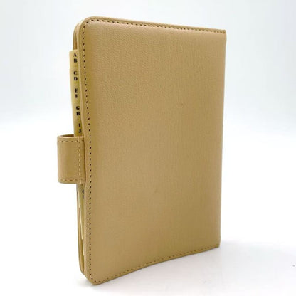 Chanel Leather Serial No 7 Leather Beige Notebook Cabas - Gold